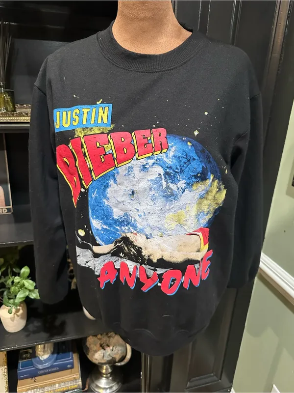 Justin Bieber “Anyone” Official Merchandise Crewneck Sweatshirt – Size XS - Image 10