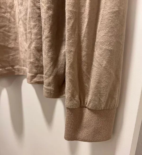 tan nude oversized Long Sleeve size large - Image 3