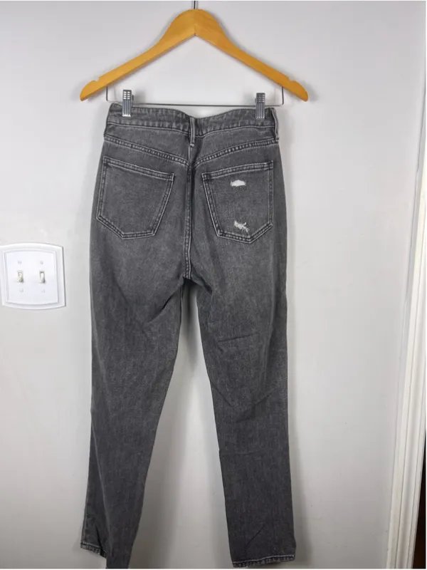 PacSun Mom Jeans Women’s 24 Black Distressed High Rise Mom Denim Indie - Image 5