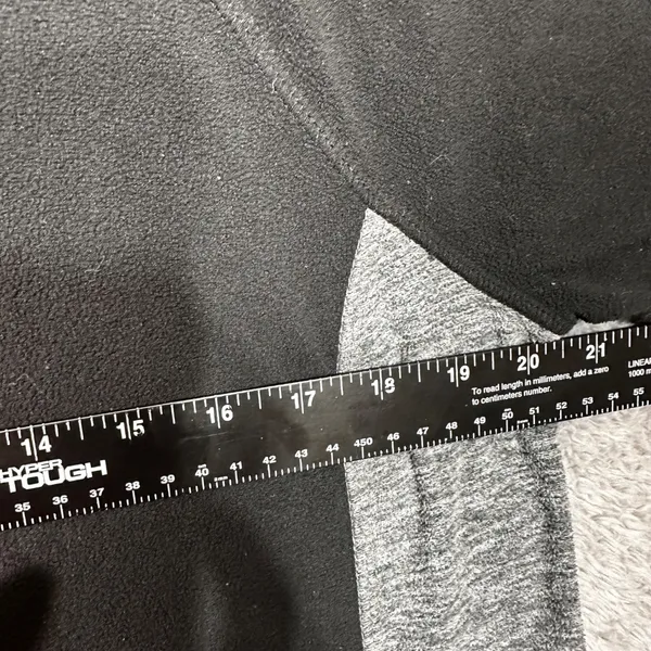 SO Women's XL Black Gray Pullover 1/4 Zip‎ Long Sleeve Fleece Top - Image 2