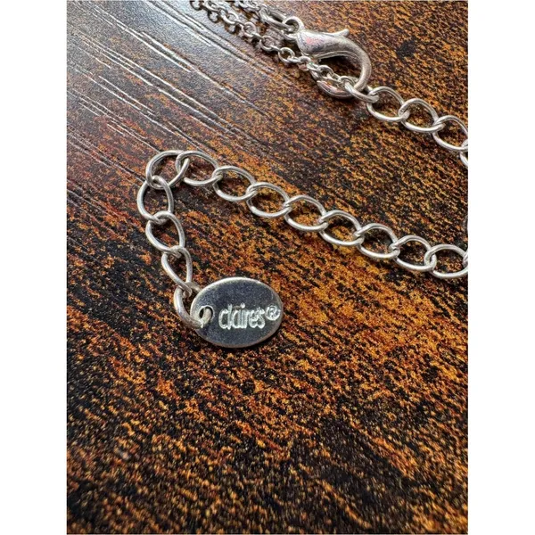 Signed Pendant Necklace with Clear Crystal Halo - Image 4