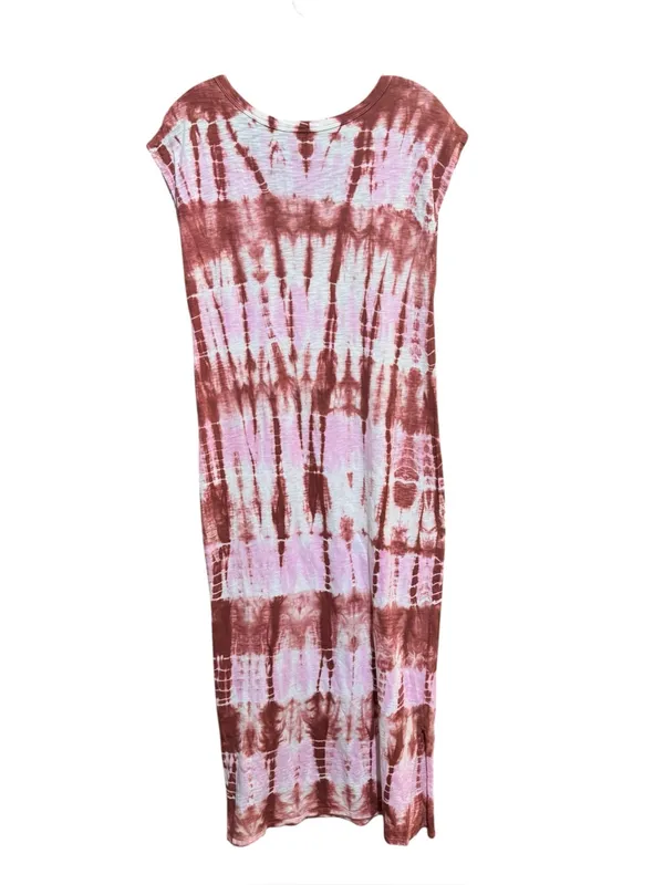 UNIVERSAL THREAD Tie-Dye Scoop Neck Maxi Dress S 18” p2p White/Pink/Copper NWOT - Image 8