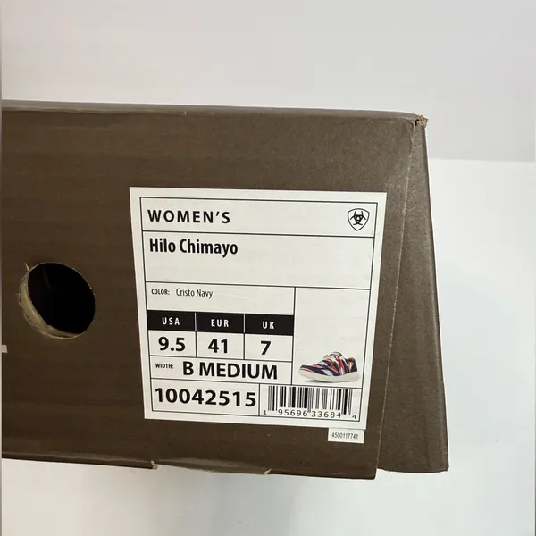 Ariat Women's Blue and Red Patterned Sneakers - Image 8