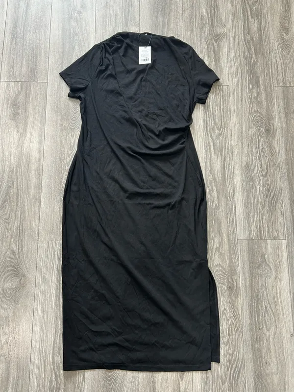 New Showpo Zayna Midi Dress Jersey Short Sleeve Dress In Black MSRP $89 - Image 5