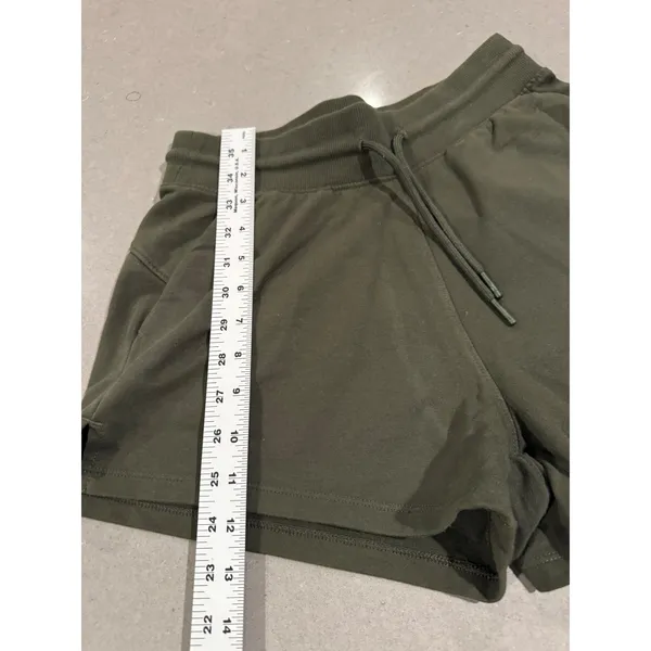 All‎ in Motion Women's Olive Green Athletic Shorts XS Drawstring Pockets - Image 2