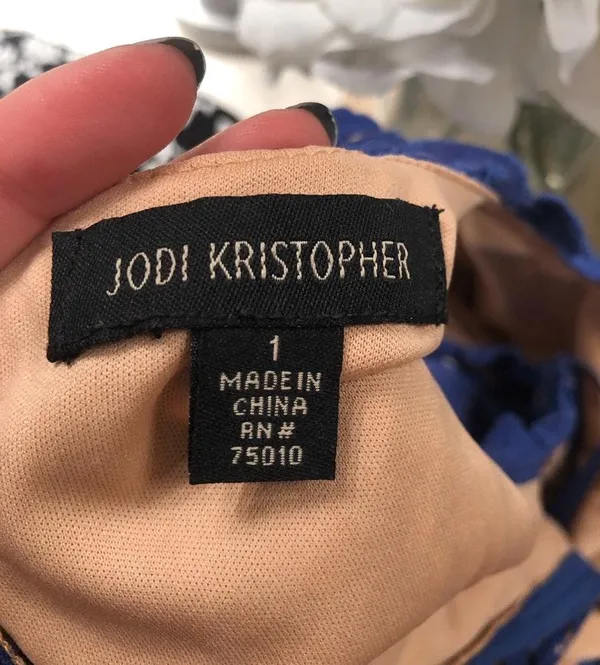Jodi Kristopher Blue Dress - Image 5