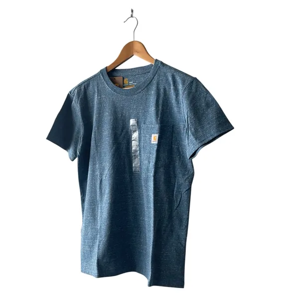 Carhartt Women’s Original Fit Basic Blue Crewneck T-Shirt Small (4/6) NWT - Image 2