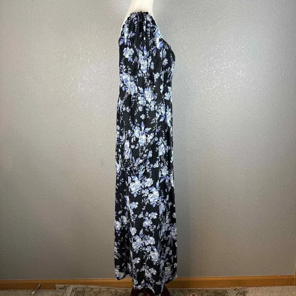 Free People Long Sleeve Jaymes Square Neck Maxi Midi Dress Size M‎ Floral NWT - Image 7