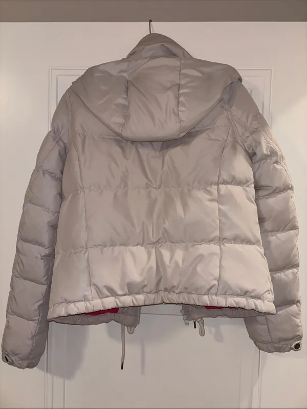 Hollister Grey Puffer Coat Size Large - Image 2