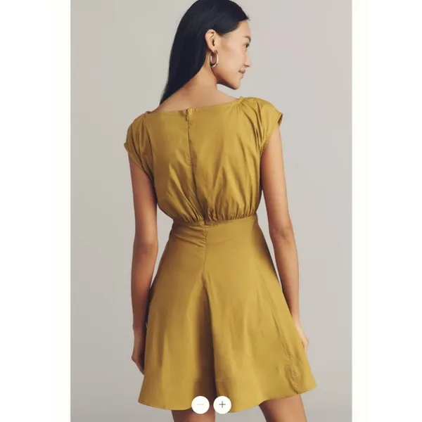 Anthropologie Maeve Sleeveless Waisted Poplin Mini Dress - Image 2