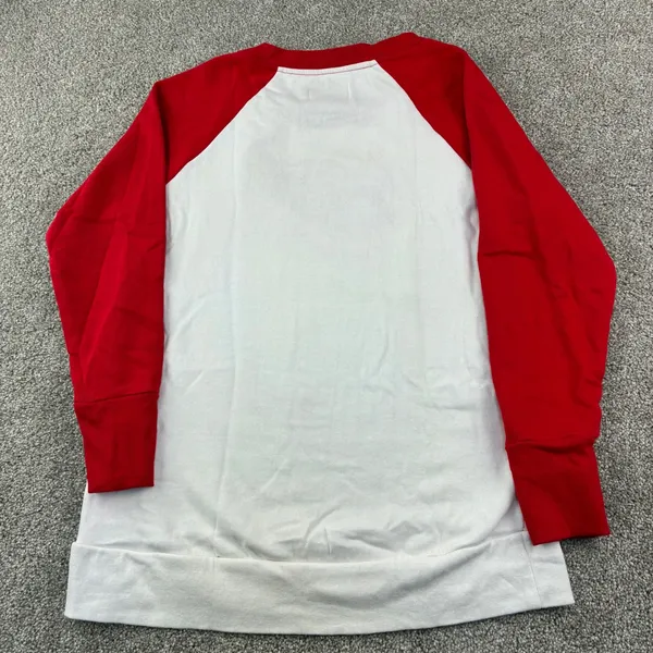 Detroit Red Wings Sweatshirt Womens L G-III 4Her NHL Fleece Chenille Logo Raglan - Image 4