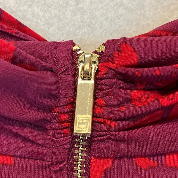 NWT‎ LIZ CLAIBORNE Women’s Career Blouse 3X Magenta Scroll Long Sleeve Stretch - Image 10