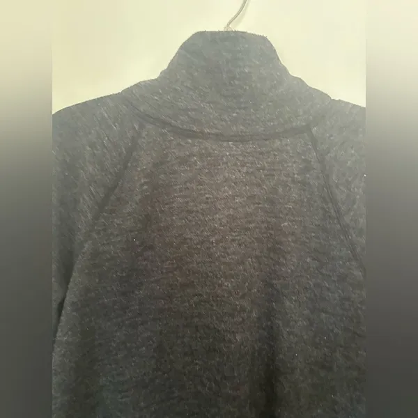 Abercrombie & Fitch Turtleneck Top Back Button Detail Small Dark Gray Vintage - Image 11