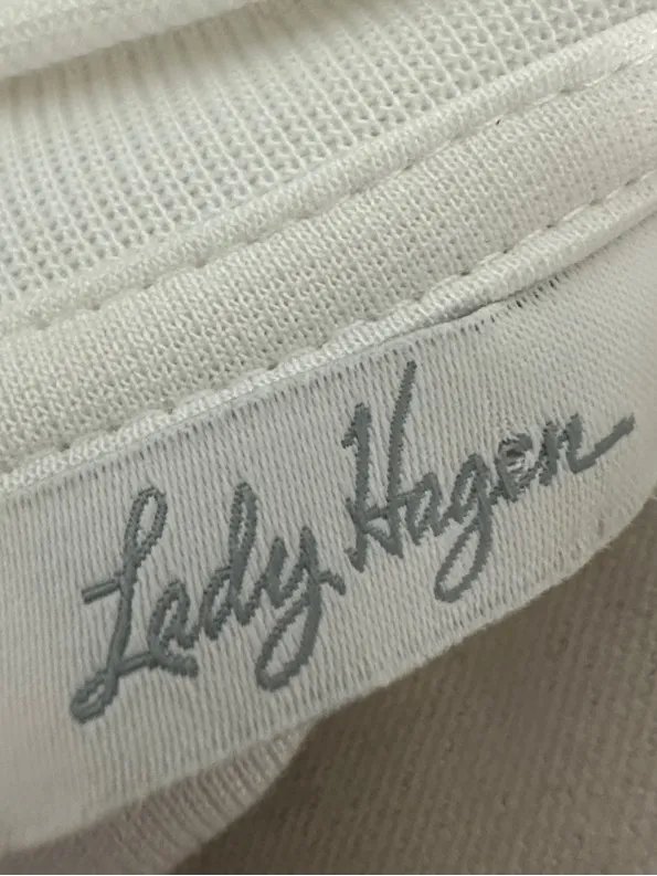 Lady Hanger Tennis Jacket White Green Lightweight Athletic Zip Up. - Image 2