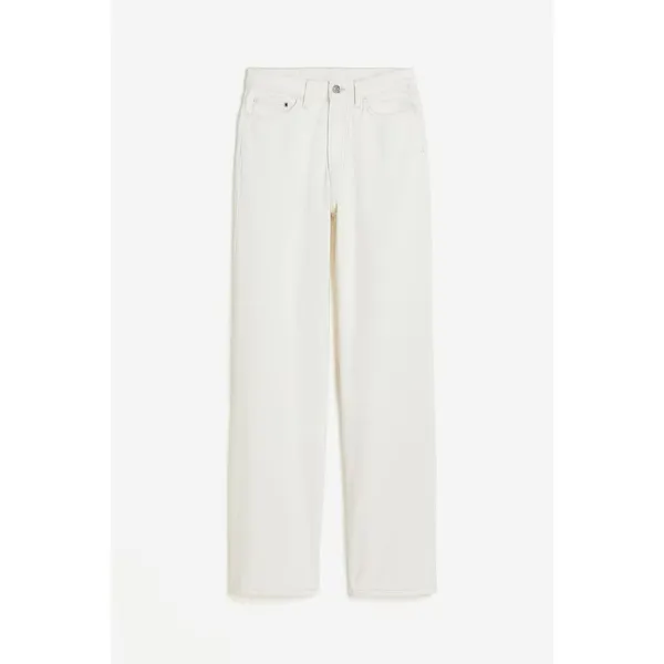 ✨H&M White Wide Ultra High Sz 6 White Jeans✨ - Image 4