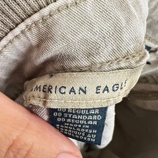 American Eagle Women's Green Cargo Pants Sz 00‎ Utility Streetwear Y2K - Image 5