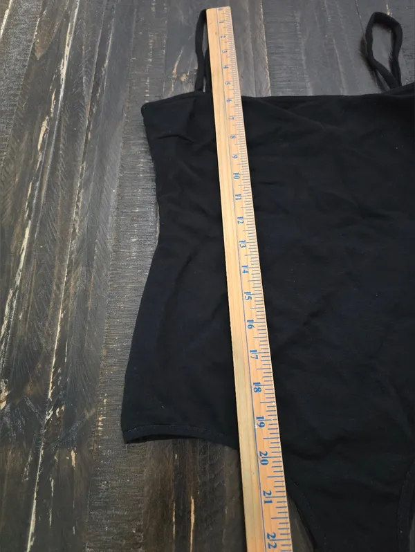 Free People Square Neck Black Bodysuit Size Small - Image 3
