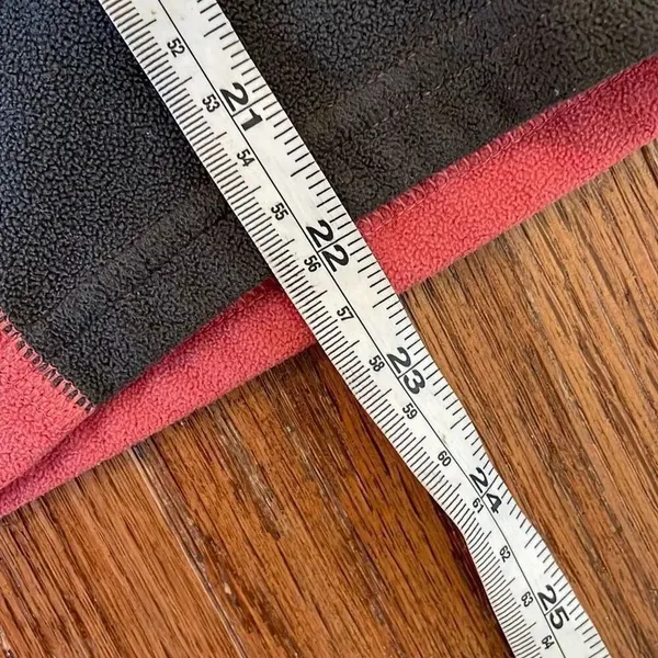 The North Face red quarter zip fleece pullover M - Image 3