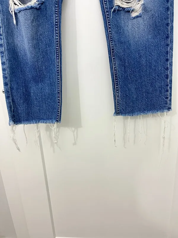 Abercrombie & Fitch Size 30 (10R) Annie High Rise Girlfriend Jeans - Image 8