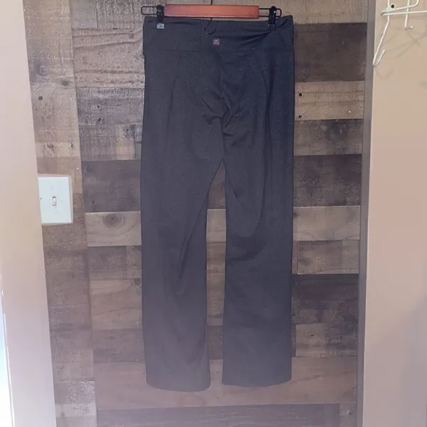 Zobha Charcoal Gray Flare Yoga Pants - Image 4