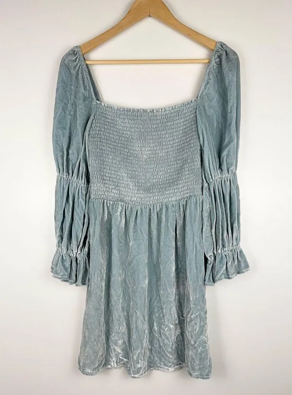 Reformation Albi Velvet Mini Dress - Image 2