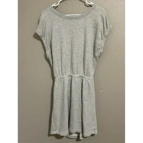 Aerie Offline Weekend Fleece Gray Cotton Cut Out Dress Pockets Women Size Medium - Image 5