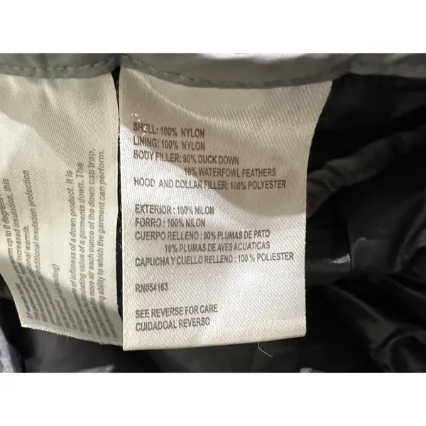 Andrew Marc Long Down Puffer Coat Black XL 650 Fill Packable Hooded Winter - Image 7