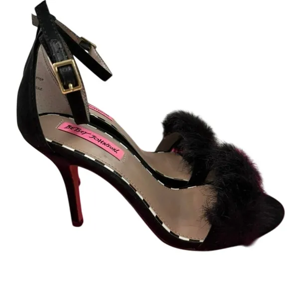New betsey johnson womens harpur open toe special occasion ankle strap sandals 7 - Image 3