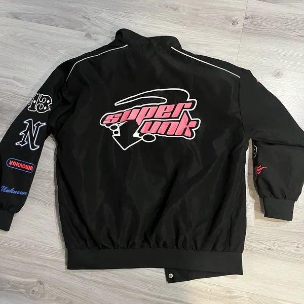 Black Super Dunk Racing‎ Jacket Size undefined - Image 5