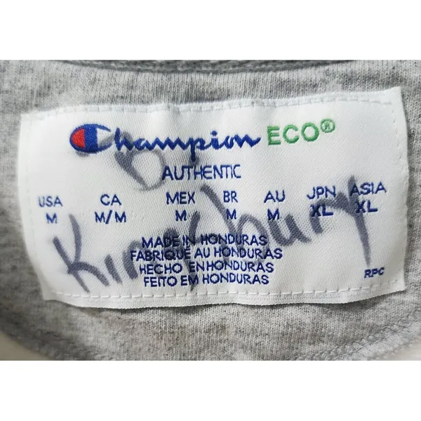 Champion Eco Crewneck Sweatshirt Pullover‎ Classic Comfy Casual Beige M - Image 3