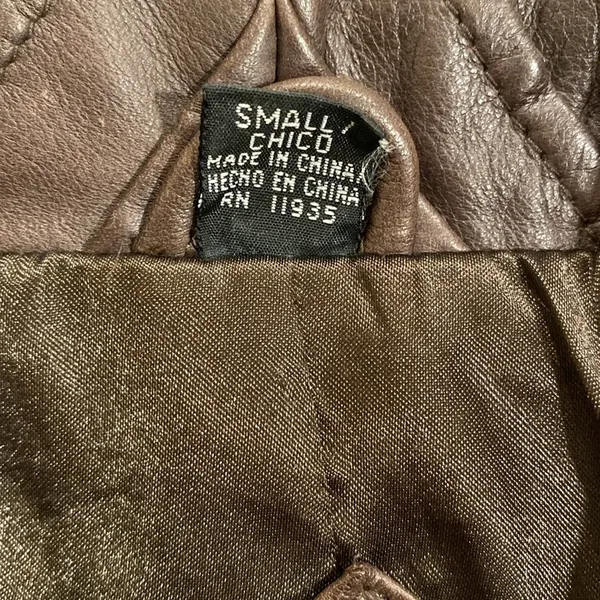 Jacqueline Ferrar VTG Sz Small Chocolate Brown Leather Trench Coat - Image 7