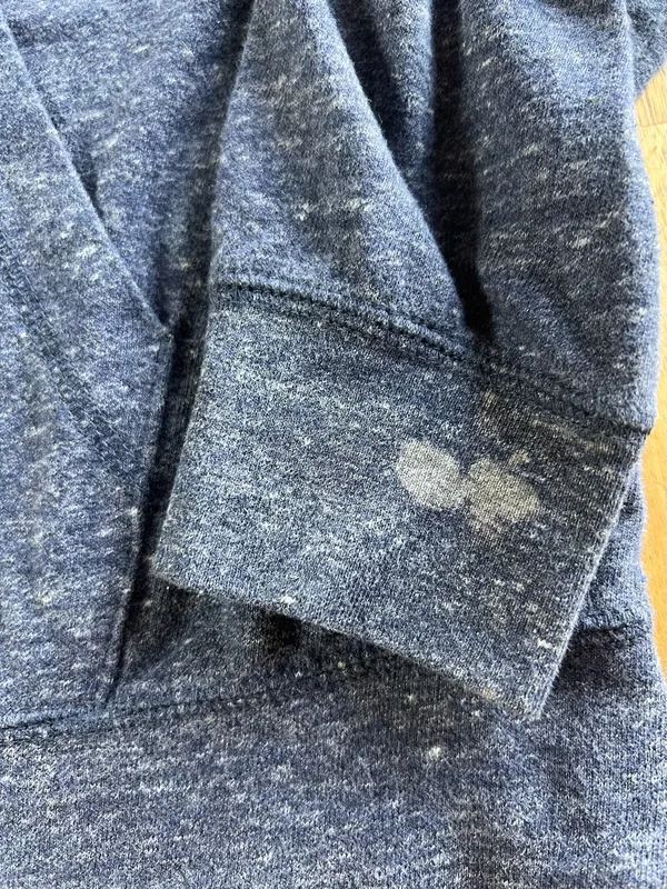 Nike Women’s Full Zip Hoodie Blue Speckled Dri Fit Sweatshirt Size L - Image 2