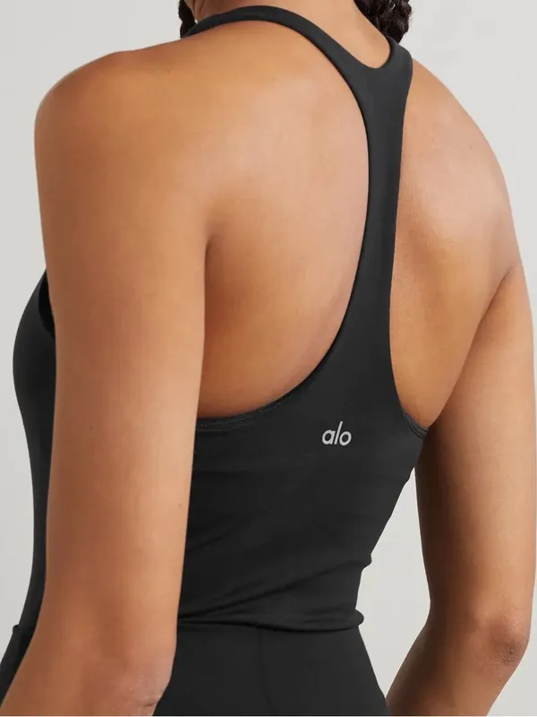 Alo Yoga Sleek Back Stretch Bodysuit Black S - Image 2