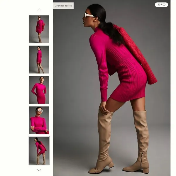 Anthropologie Turtleneck Sweater Dress - Image 6