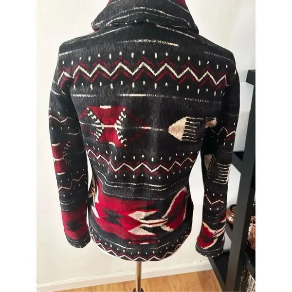 RALPH LAUREN Aztec Southwest Print Button Down Cardigan size PS sweater - Image 3