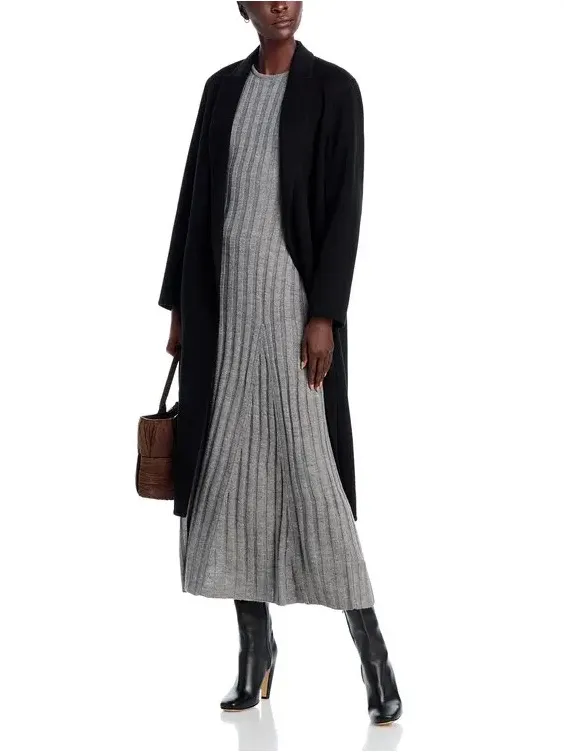 NWOT French Connection baby soft fit and flare midi dress size large gray - Image 3