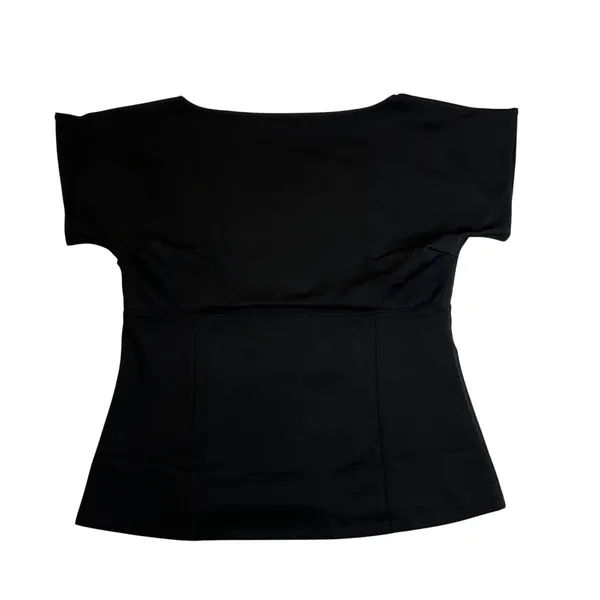 NEW Girlfriend Collective Bea Baby Tee Top Size XXL Cutout Boat Neck Fitted - Image 3