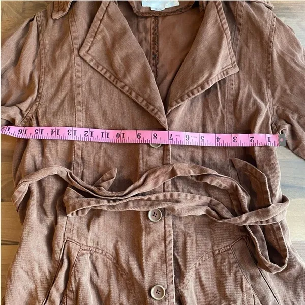 Anthropologie soft‎ twill jacket M - Image 6