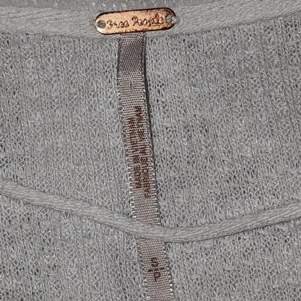 Free People Womens Casual Clash‎ Long Sleeve Shirt Top Small - Image 5