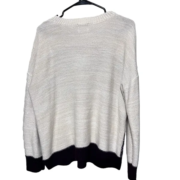 Y2K Cable Knit Sweater Colorblock Oversized Pulllover soft knit Pastel‎ sz L - Image 6