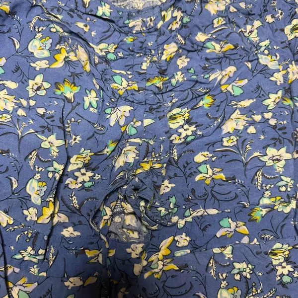 Loveappella Blue Floral Fit & Flare Dress Size XL - Image 4
