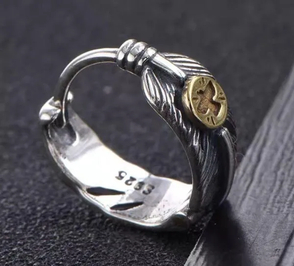 925 Silver Plated Feather Hoop Earrings for Men Women,Silver Hoop Earrings - Image 2