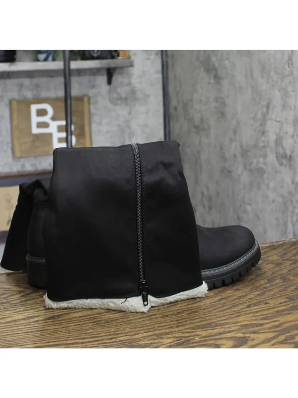 NWT Cliffs By White Mountain Merritt Tall Shaft Boot Black / Fabric 8.5M - Image 14