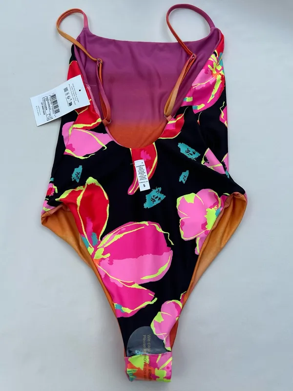 NWT Maaji Reversible Floral & Ombre One Piece Swimsuit Size Small - Image 7