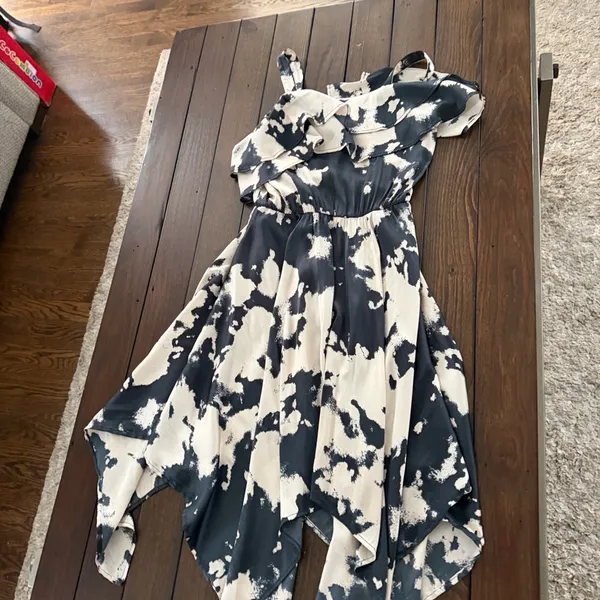 Bardot Elegant Midi Dress Size 12 | Ruffle Front Wedding Guest Cocktail Dress - Image 7