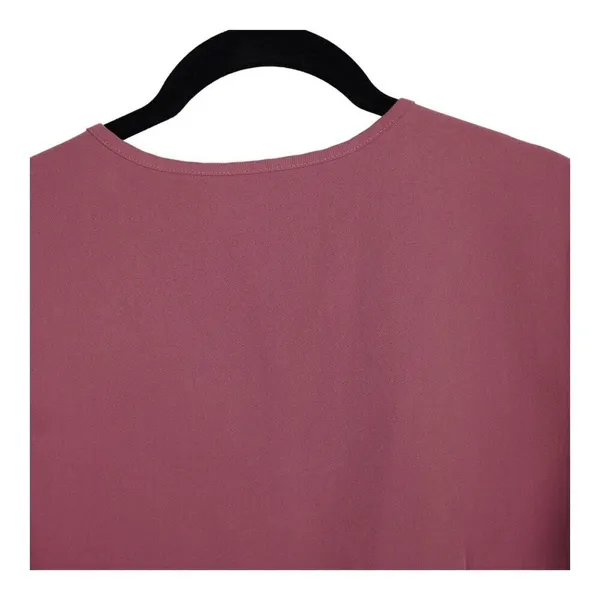 FIGS Technical Collection Casma V‎ Neck Scrub Top Womens Small Burgundy Stretch - Image 6