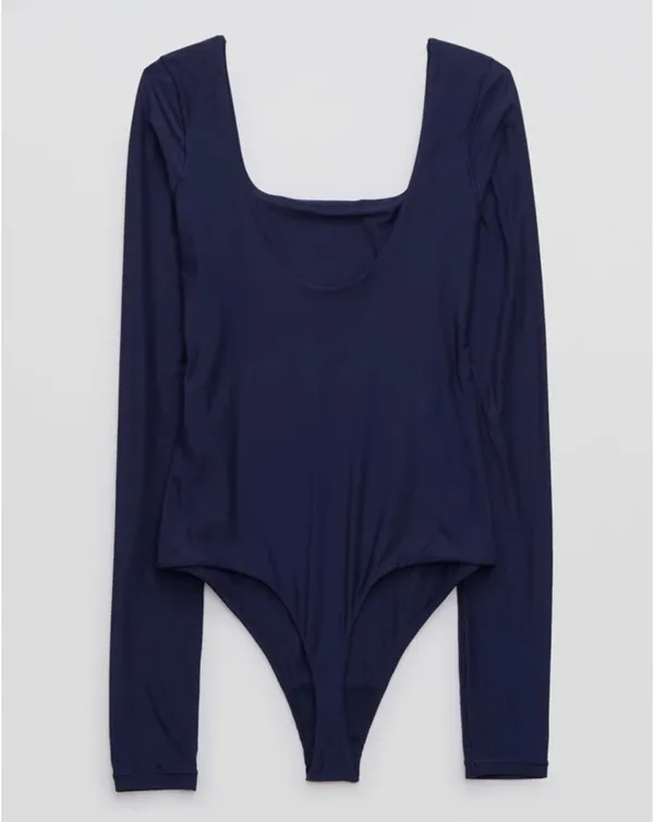 Aerie Smoothez Longsleeve Scoop Neck Bodysuit NWT - Image 6