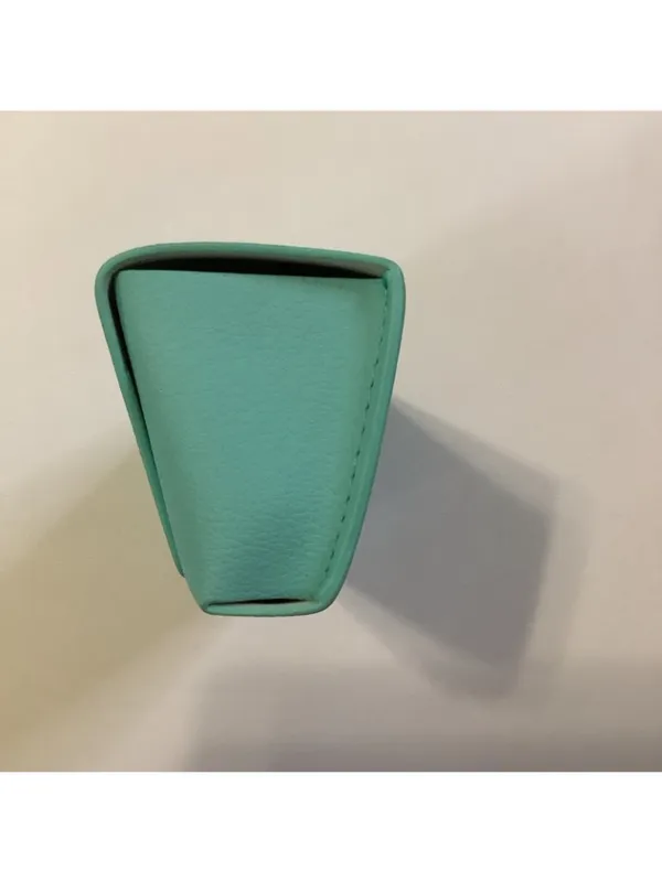 Tiffany & Co. Soft Eyeglass / Sunglasses Case – Teal Magnetic Closure, Preloved - Image 5
