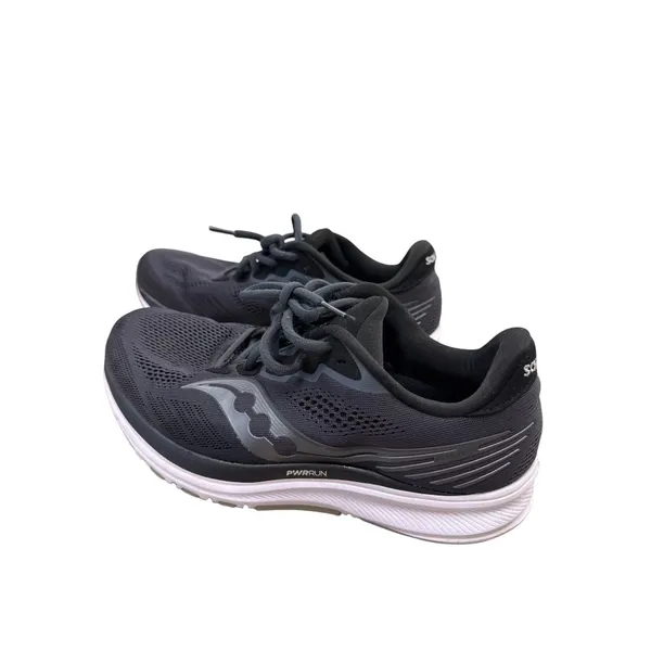 Saucony Mens PWRRUN Running Shoes Black Mesh Size 9.5 SKU 7147 - Image 3