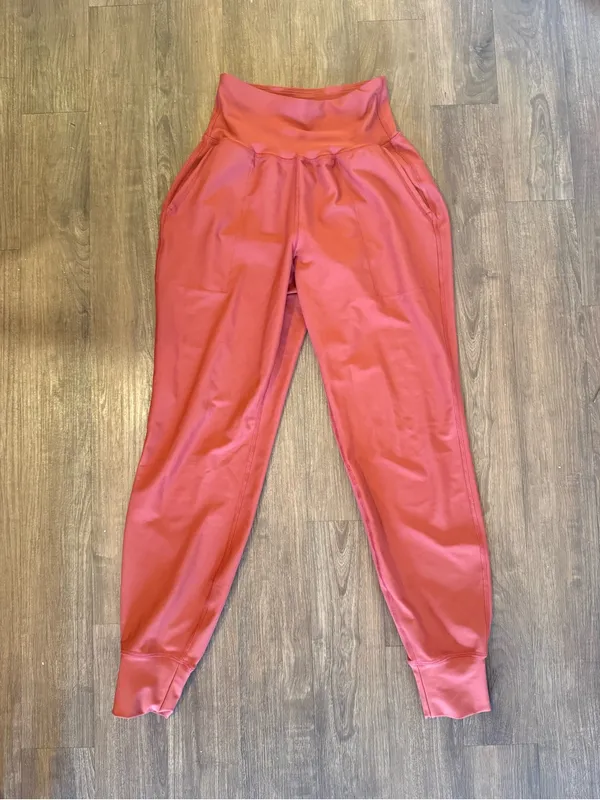 Old Navy Coral-Red Jogger Leggings Pants - Image 2